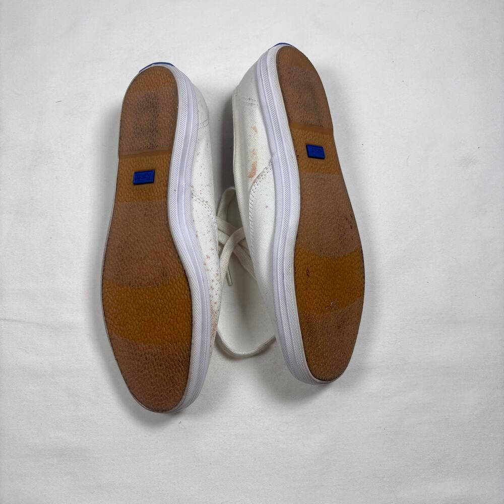 Vintage 80s Keds Champion White Canvas Sneakers Blue Label Deadstock Unworn 8.5 - Picture 8 of 11